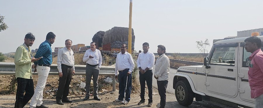 अपघाताच्या घटनांसह अवैध धंदे रोखण्यासाठी प्रशासनाची समृद्धी महामार्गावर पाहणी