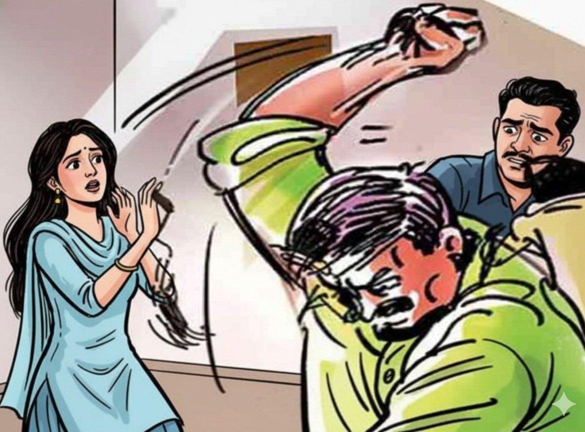 बुलढाण्यात साखळी हल्ल्याचा थरार!  किरकोळ धक्क्यावरून मुलासमोरच पित्याला मारहाण