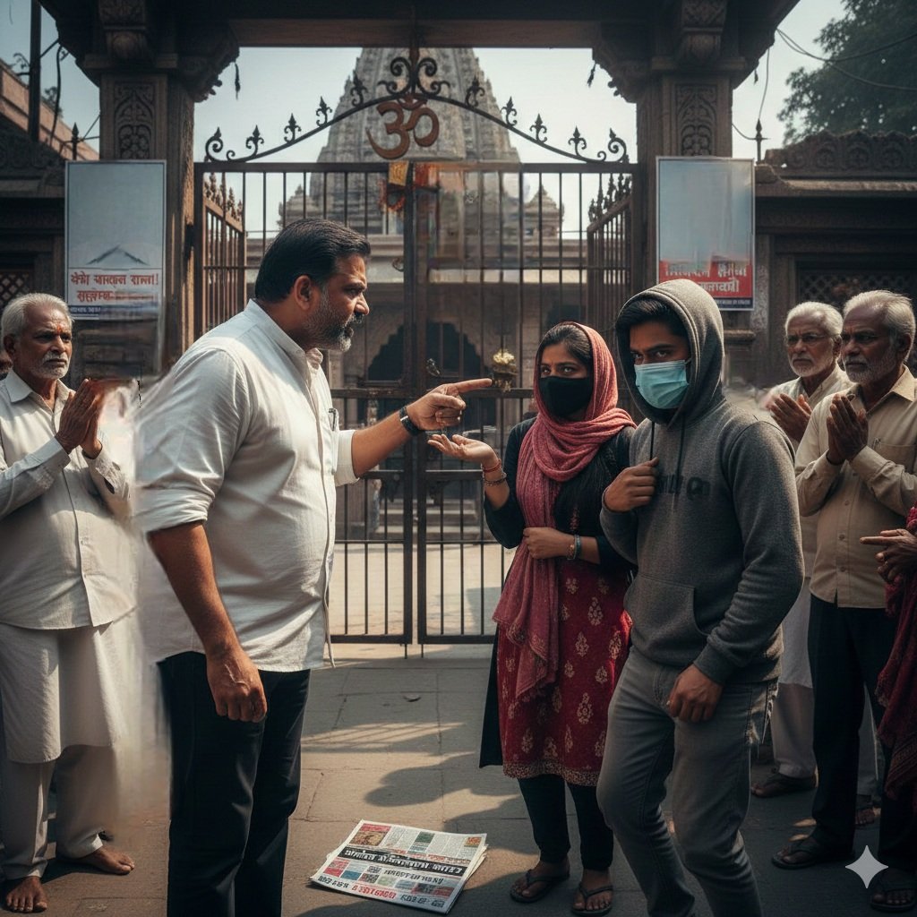 बुलढाणा:धार्मिक स्थळ परिसरात अश्लील चाळे करतांना पकडले