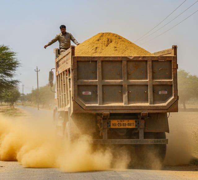 महसूल अधिकाऱ्याला धमकावून पळविले अवैध वाळूचे टिप्पर
