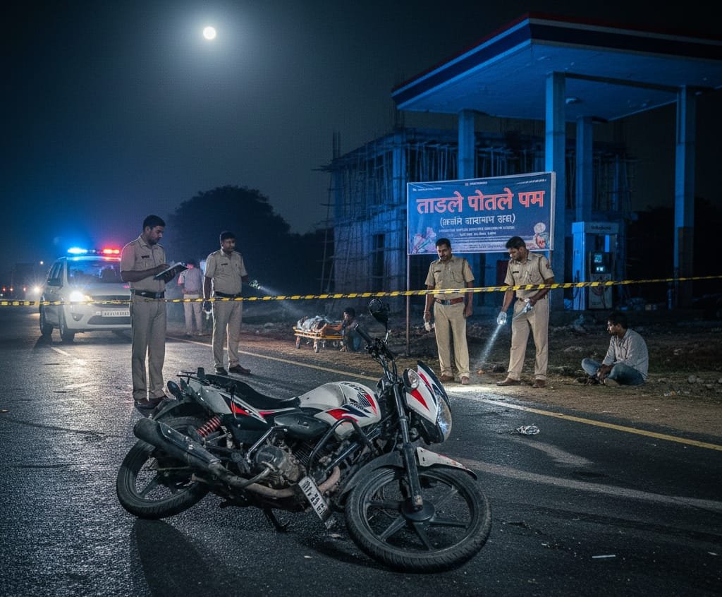 नांदुरा-निमगाव रोडवर अपघातात एक ठार, तर दुसरा गंभीर