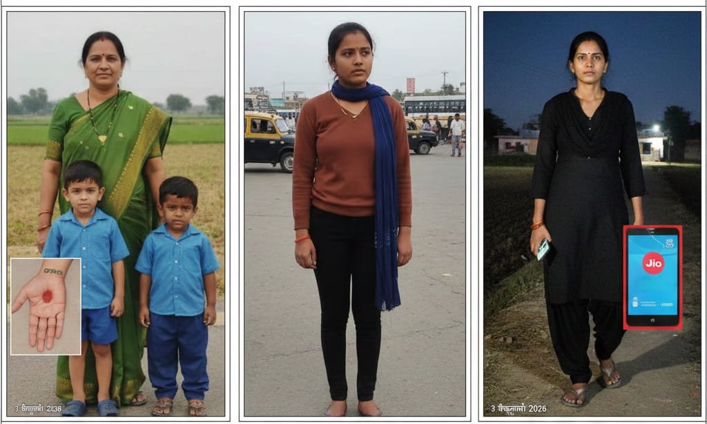 पुन्हा दोन महिलांसह तीन चिमुरडे बेपत्ता!