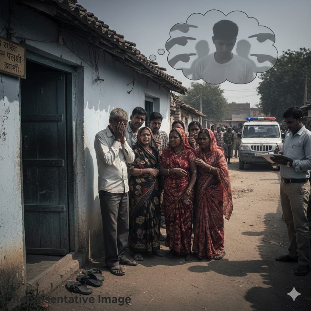 बदनामीला कंटाळून पळशी झाशी येथे तरुणाची आत्महत्या