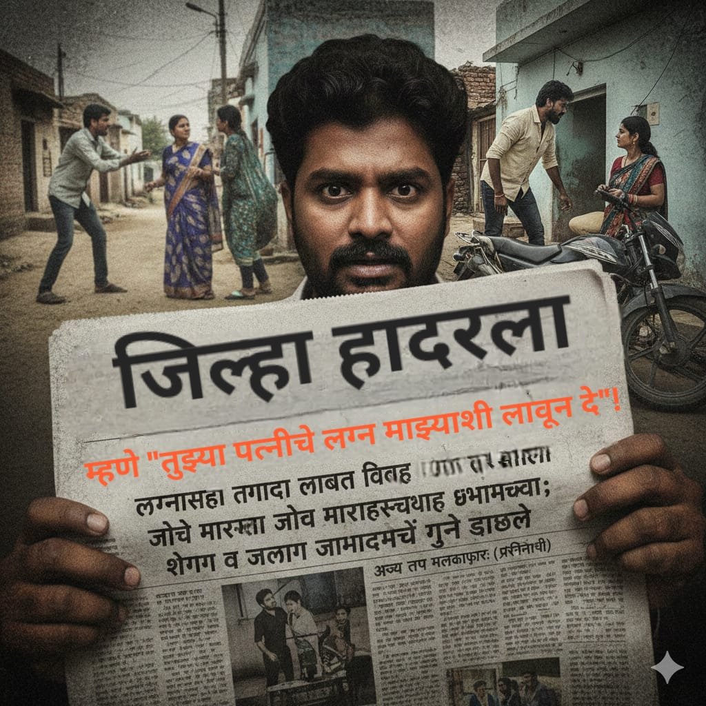 जिल्हा हादरला! म्हणे “तुझ्या पत्नीचे लग्न माझ्याशी लावून दे”!