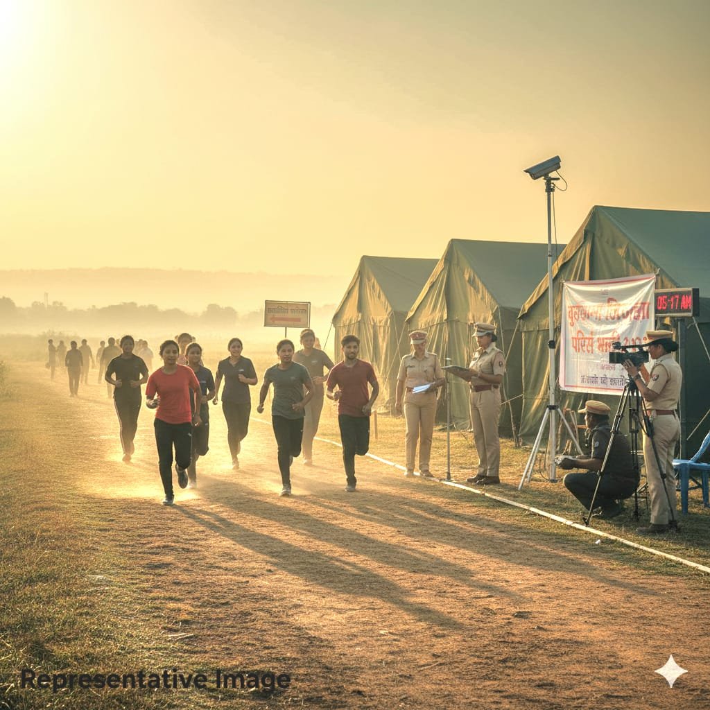 बुलढाणा पोलीस भरती: २६ फेब्रुवारीपासून मैदानी चाचणी