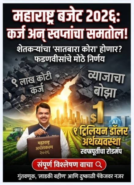 महाराष्ट्र बजेट २०२६: फडणवीस ‘बजेट’मधून शेतकऱ्यांचा सातबारा कोरा करणार?