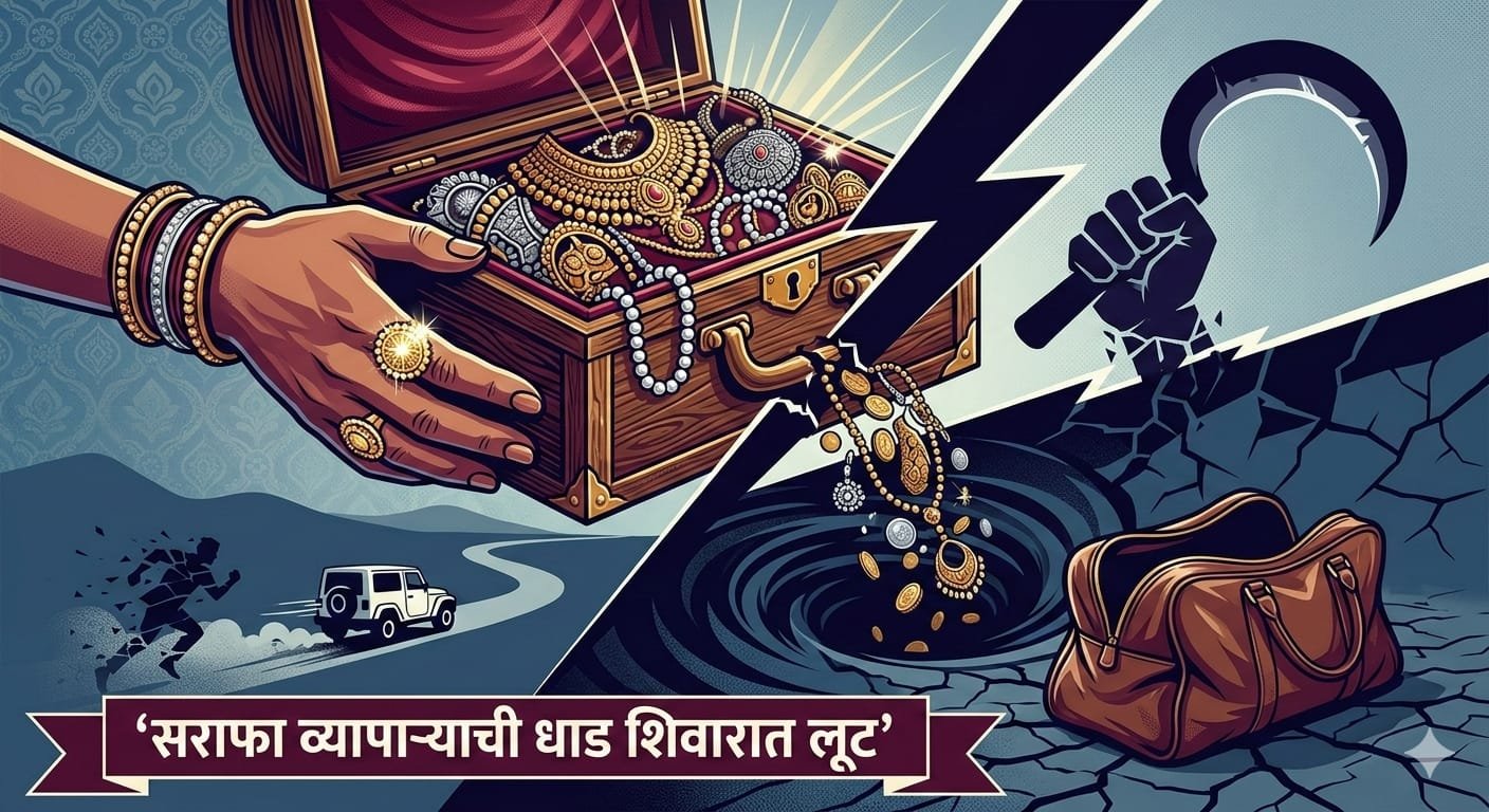 खळबळजनक ब्रेकिंग! धाड शिवारात फिल्मी स्टाईल ‘रॉबरी’