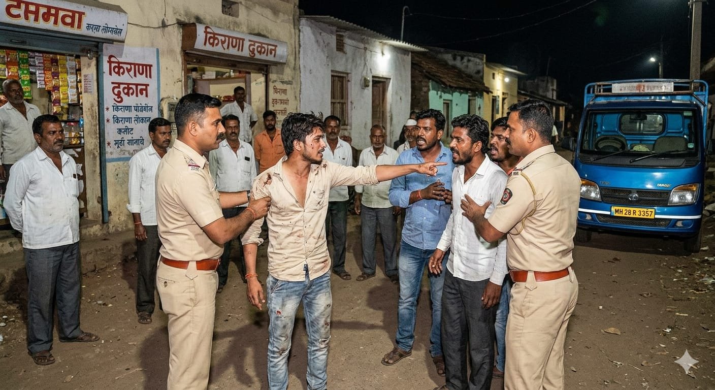 गाडीचे भाडे मागितले म्हणून तरुणाला बेदम मारहाण