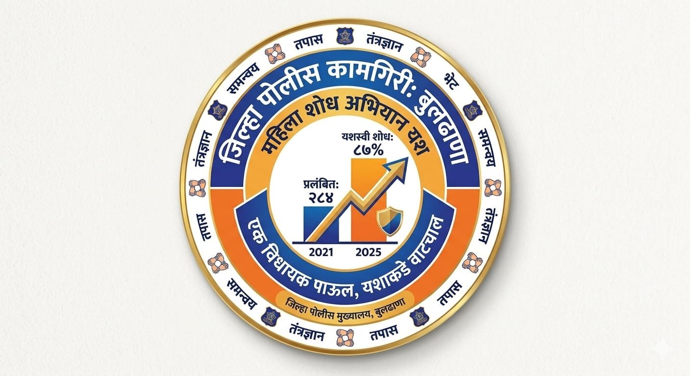 २०२५ मध्ये हरवलेल्या ८७ टक्के महिलांचा पोलिसांनी घेतला शोध