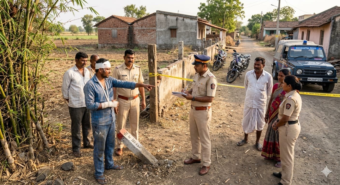 मलकापूरात प्लॉटच्या खुणेवरून शेजाऱ्यांमध्ये राडा