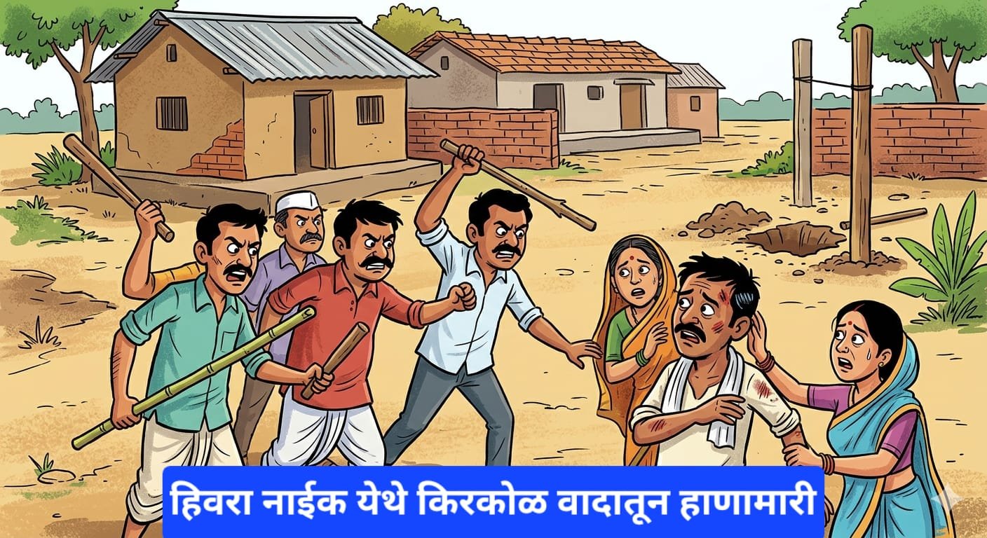 हिवरा नाईक येथे किरकोळ वादातून हाणामारी