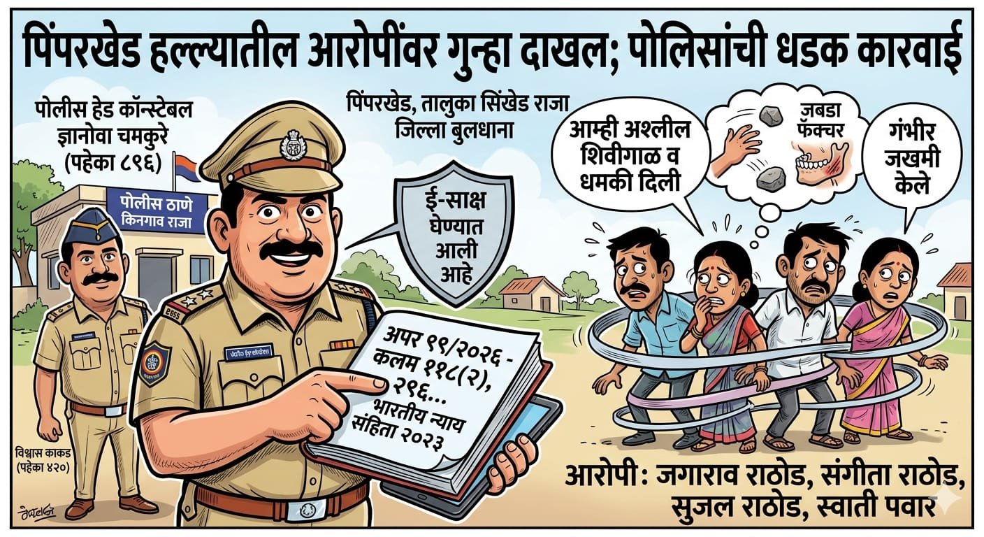 जबडा फॅक्चर करून कुटुंबाला मारहाण